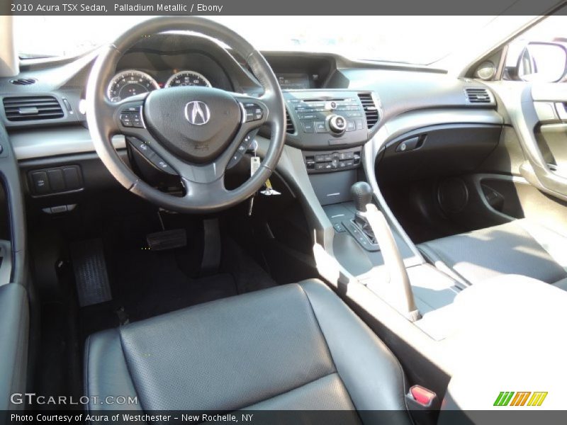 Palladium Metallic / Ebony 2010 Acura TSX Sedan