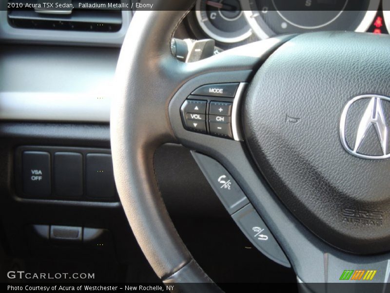 Palladium Metallic / Ebony 2010 Acura TSX Sedan