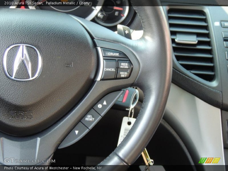 Palladium Metallic / Ebony 2010 Acura TSX Sedan