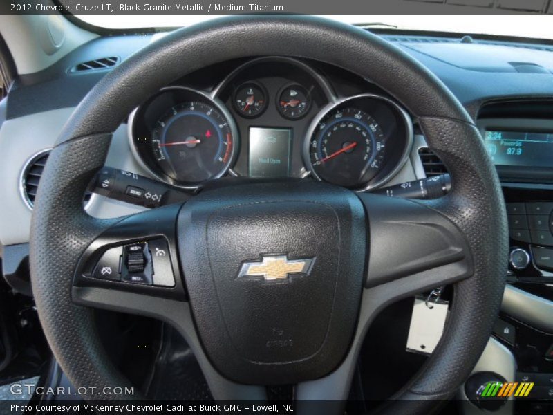 Black Granite Metallic / Medium Titanium 2012 Chevrolet Cruze LT