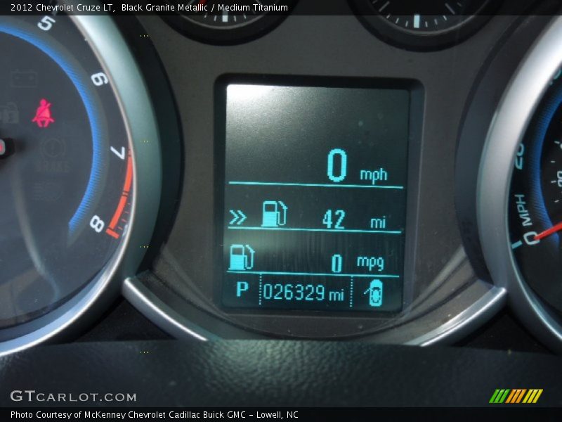 Black Granite Metallic / Medium Titanium 2012 Chevrolet Cruze LT