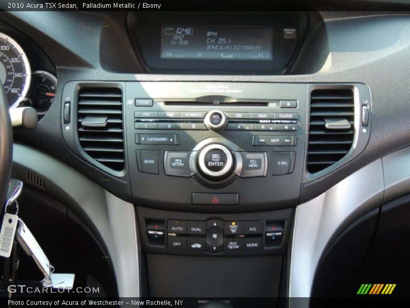 Palladium Metallic / Ebony 2010 Acura TSX Sedan