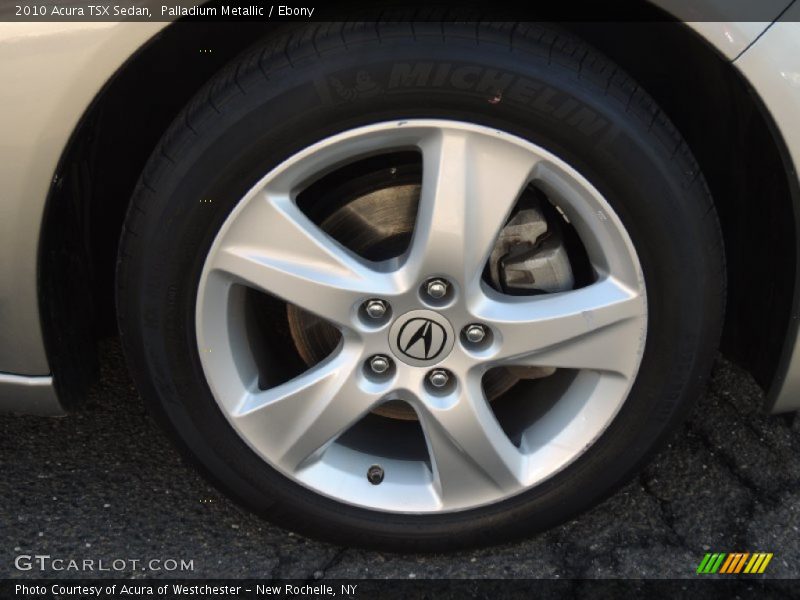 Palladium Metallic / Ebony 2010 Acura TSX Sedan
