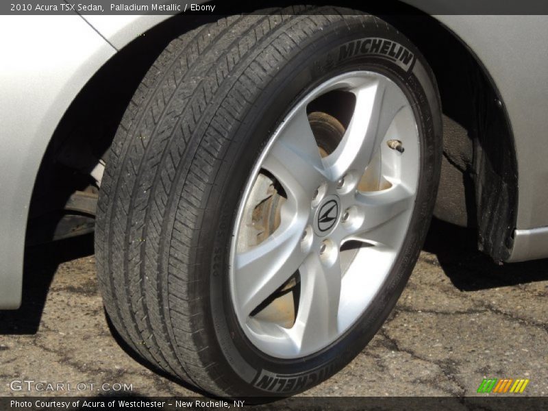 Palladium Metallic / Ebony 2010 Acura TSX Sedan