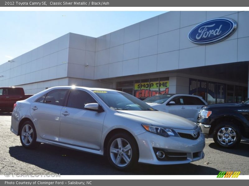 Classic Silver Metallic / Black/Ash 2012 Toyota Camry SE