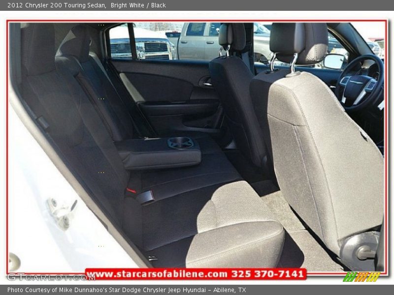 Bright White / Black 2012 Chrysler 200 Touring Sedan