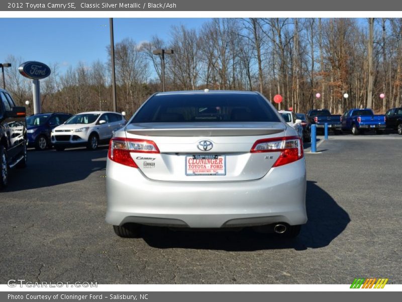 Classic Silver Metallic / Black/Ash 2012 Toyota Camry SE