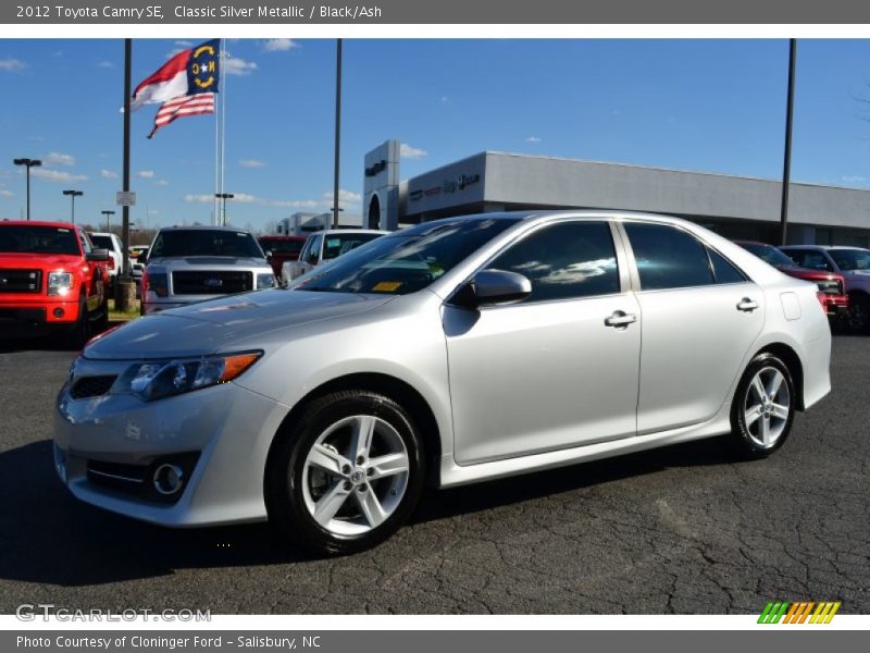 Classic Silver Metallic / Black/Ash 2012 Toyota Camry SE