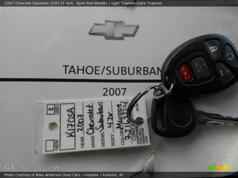 Sport Red Metallic / Light Titanium/Dark Titanium 2007 Chevrolet Suburban 1500 LT 4x4