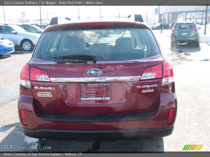 Ruby Red Pearl / Warm Ivory 2011 Subaru Outback 2.5i Wagon