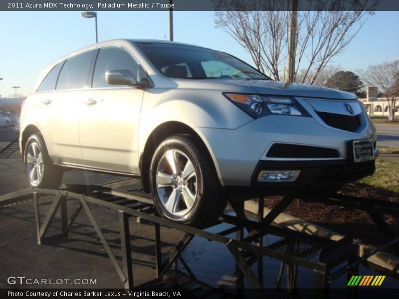 Palladium Metallic / Taupe 2011 Acura MDX Technology