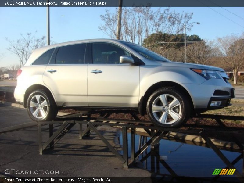 Palladium Metallic / Taupe 2011 Acura MDX Technology