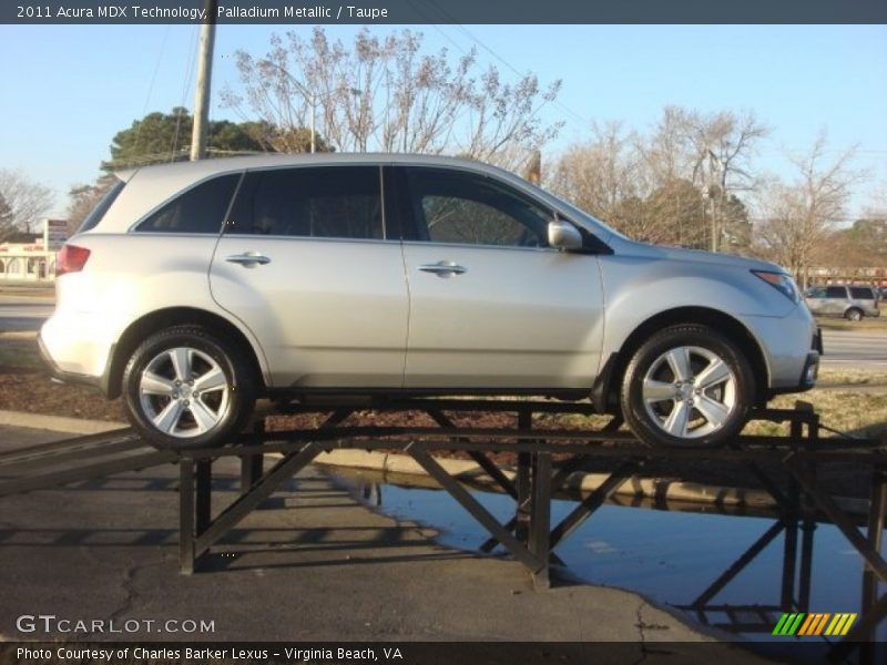 Palladium Metallic / Taupe 2011 Acura MDX Technology