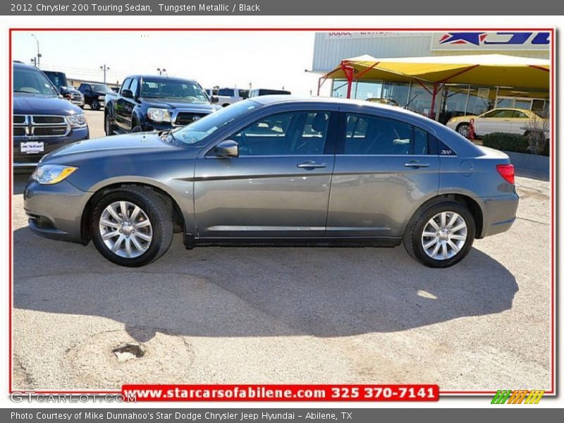 Tungsten Metallic / Black 2012 Chrysler 200 Touring Sedan