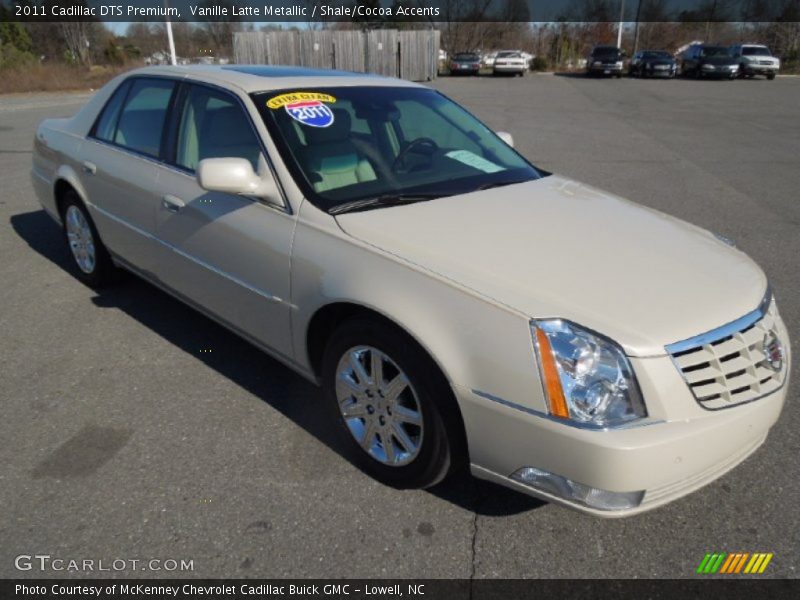 Vanille Latte Metallic / Shale/Cocoa Accents 2011 Cadillac DTS Premium