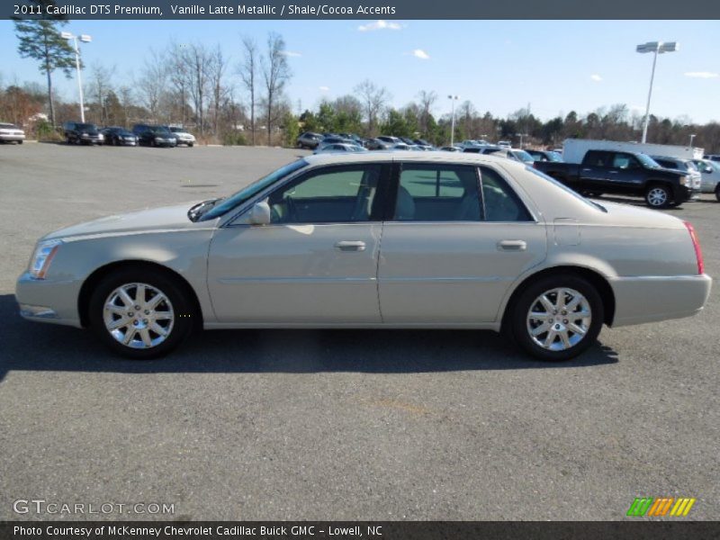 Vanille Latte Metallic / Shale/Cocoa Accents 2011 Cadillac DTS Premium