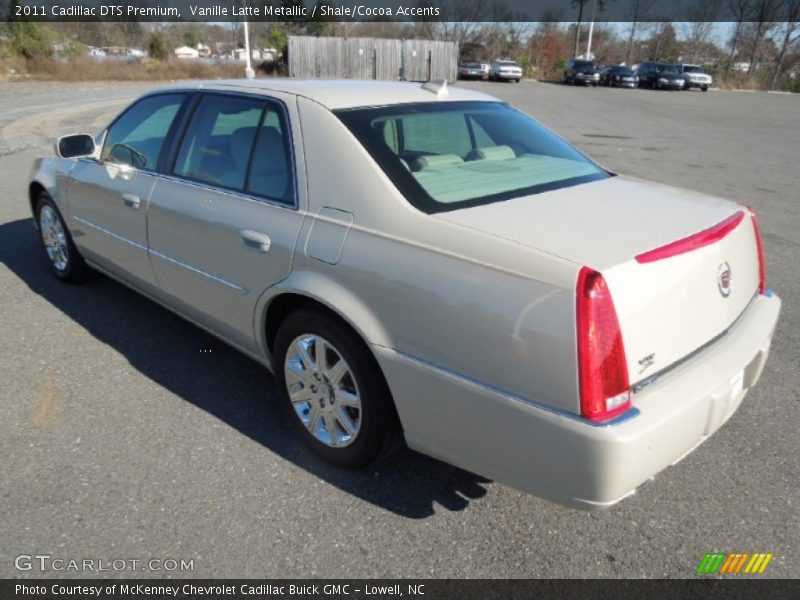 Vanille Latte Metallic / Shale/Cocoa Accents 2011 Cadillac DTS Premium