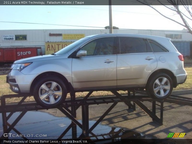 Palladium Metallic / Taupe 2011 Acura MDX Technology
