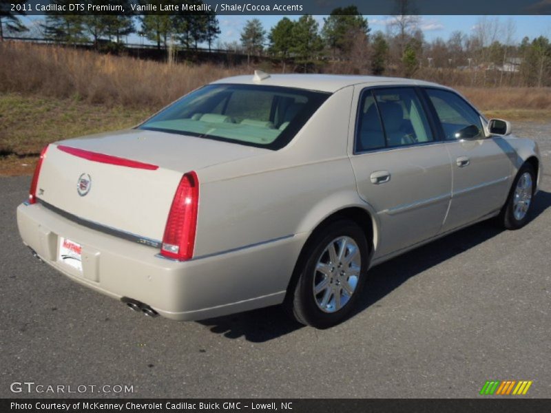 Vanille Latte Metallic / Shale/Cocoa Accents 2011 Cadillac DTS Premium