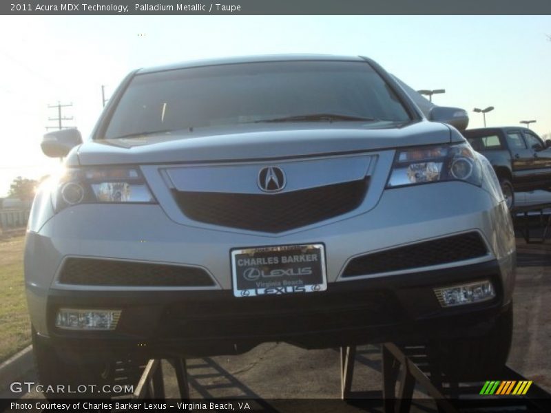 Palladium Metallic / Taupe 2011 Acura MDX Technology