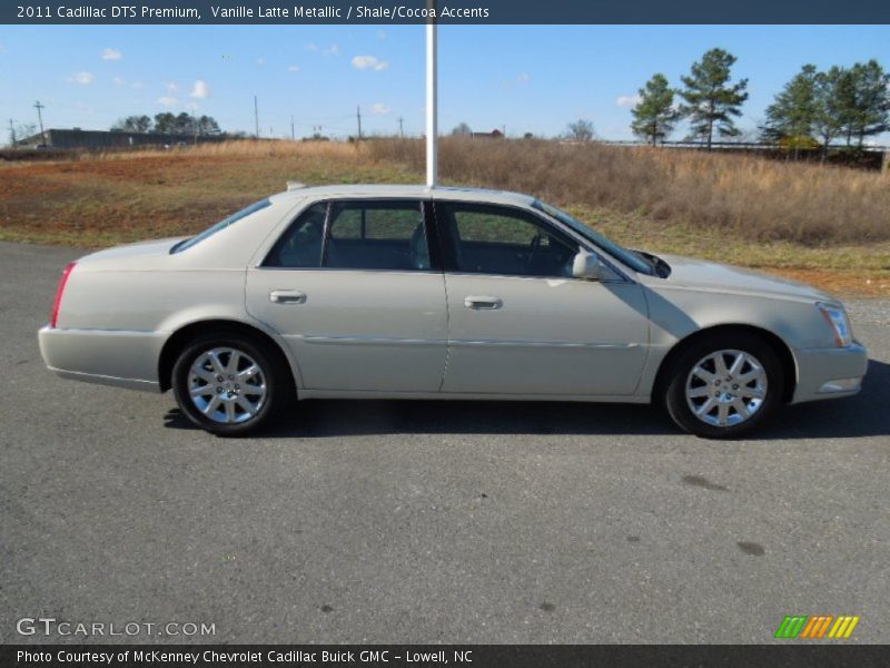 Vanille Latte Metallic / Shale/Cocoa Accents 2011 Cadillac DTS Premium