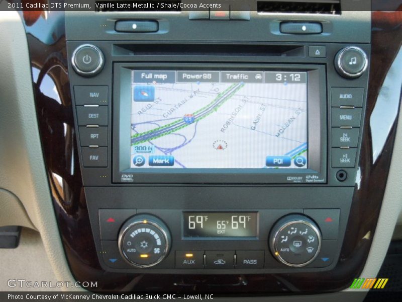 Navigation of 2011 DTS Premium