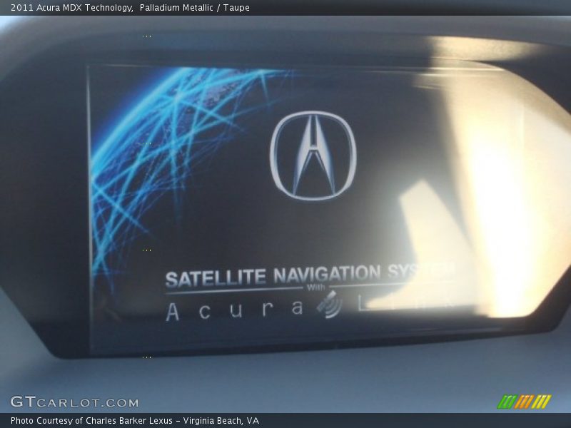 Palladium Metallic / Taupe 2011 Acura MDX Technology