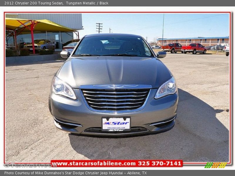 Tungsten Metallic / Black 2012 Chrysler 200 Touring Sedan