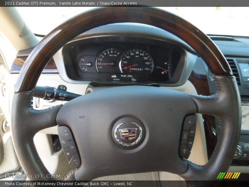 Vanille Latte Metallic / Shale/Cocoa Accents 2011 Cadillac DTS Premium