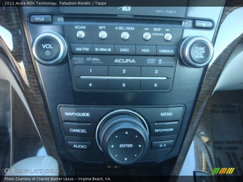 Palladium Metallic / Taupe 2011 Acura MDX Technology