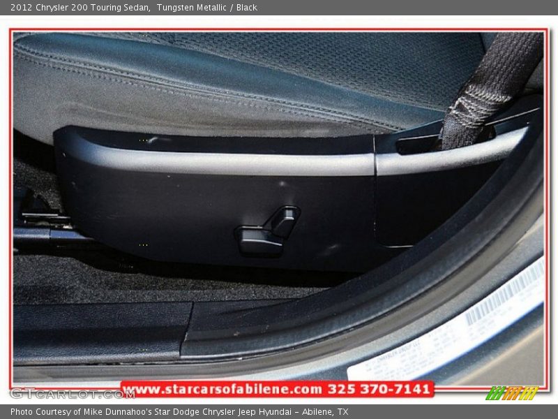 Tungsten Metallic / Black 2012 Chrysler 200 Touring Sedan