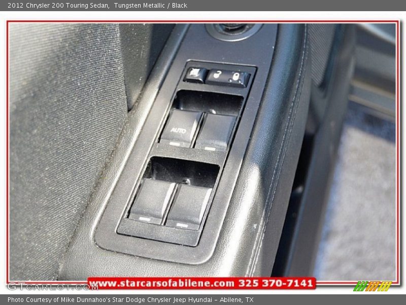Tungsten Metallic / Black 2012 Chrysler 200 Touring Sedan