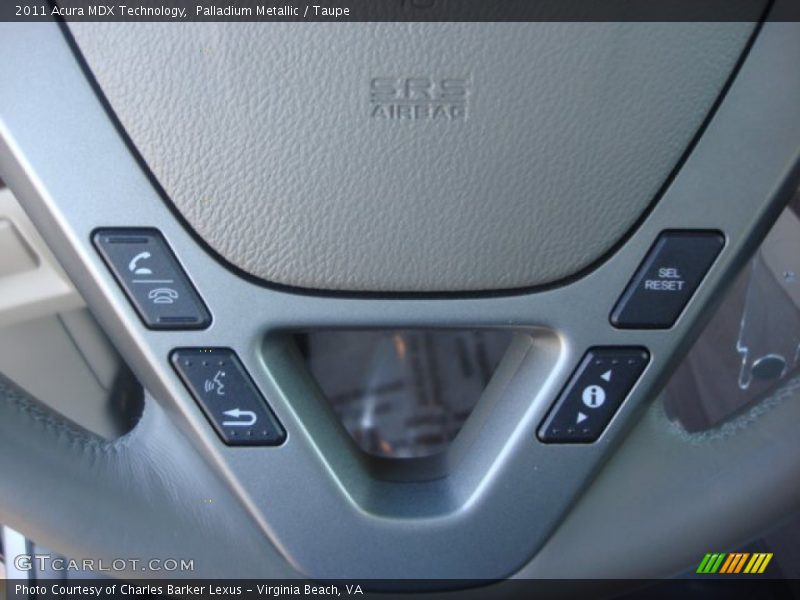Palladium Metallic / Taupe 2011 Acura MDX Technology