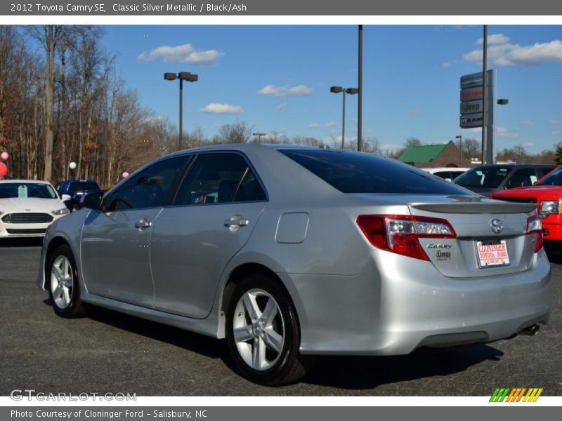 Classic Silver Metallic / Black/Ash 2012 Toyota Camry SE
