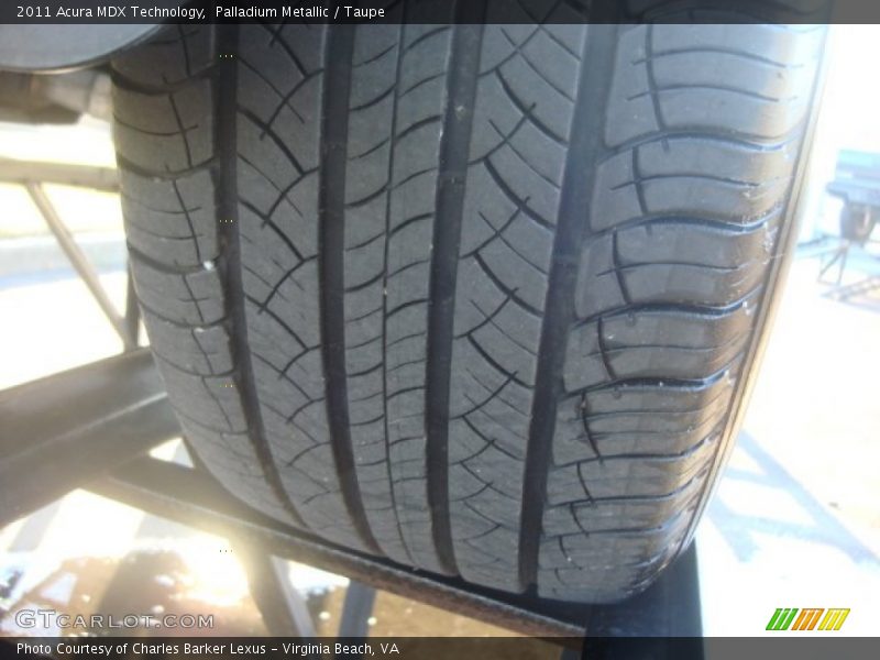 Palladium Metallic / Taupe 2011 Acura MDX Technology