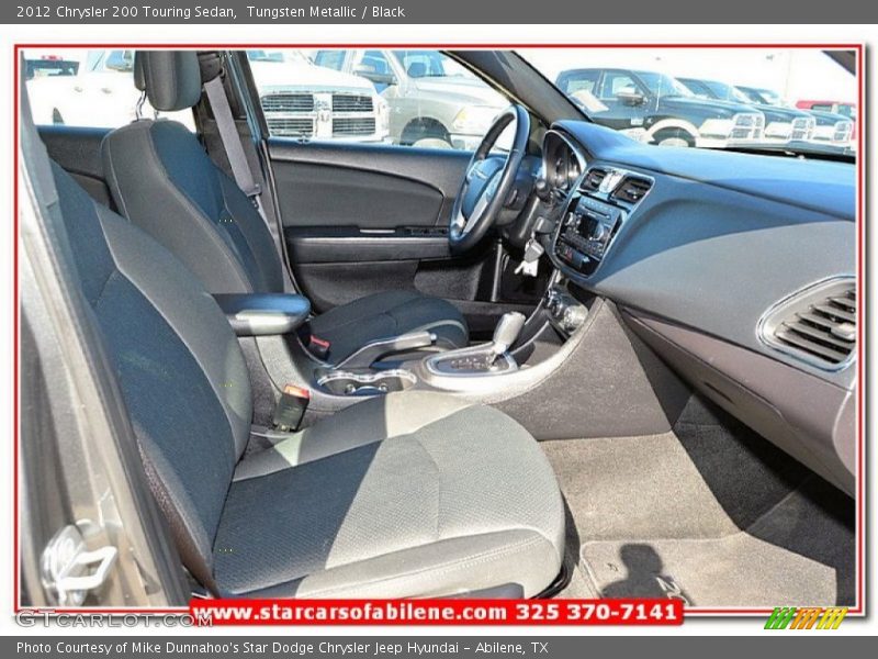 Tungsten Metallic / Black 2012 Chrysler 200 Touring Sedan