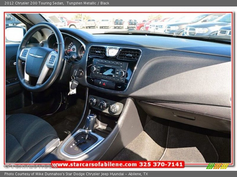 Tungsten Metallic / Black 2012 Chrysler 200 Touring Sedan