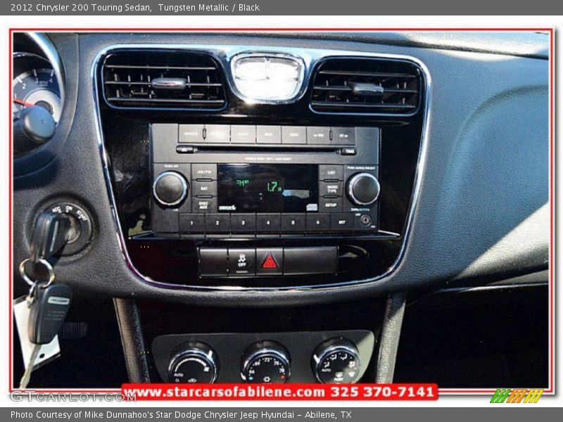 Tungsten Metallic / Black 2012 Chrysler 200 Touring Sedan