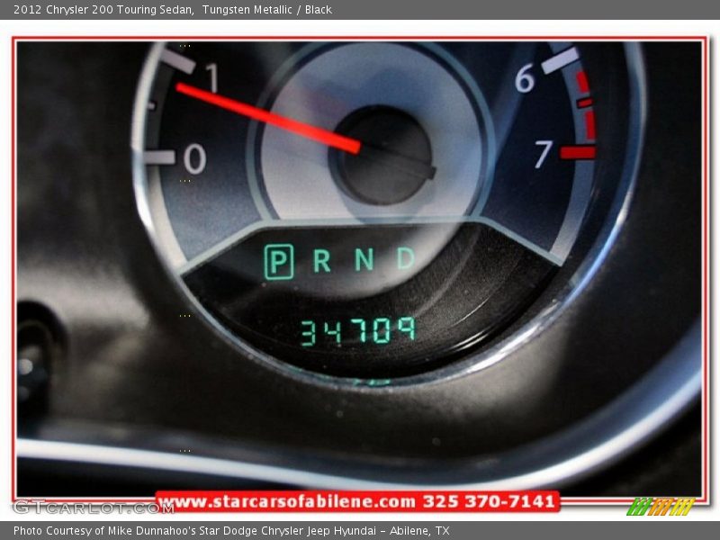 Tungsten Metallic / Black 2012 Chrysler 200 Touring Sedan