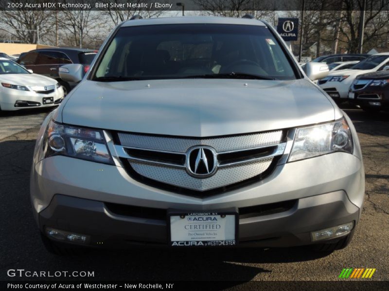 Billet Silver Metallic / Ebony 2009 Acura MDX Technology