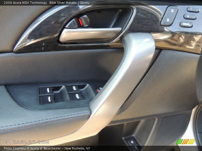 Billet Silver Metallic / Ebony 2009 Acura MDX Technology
