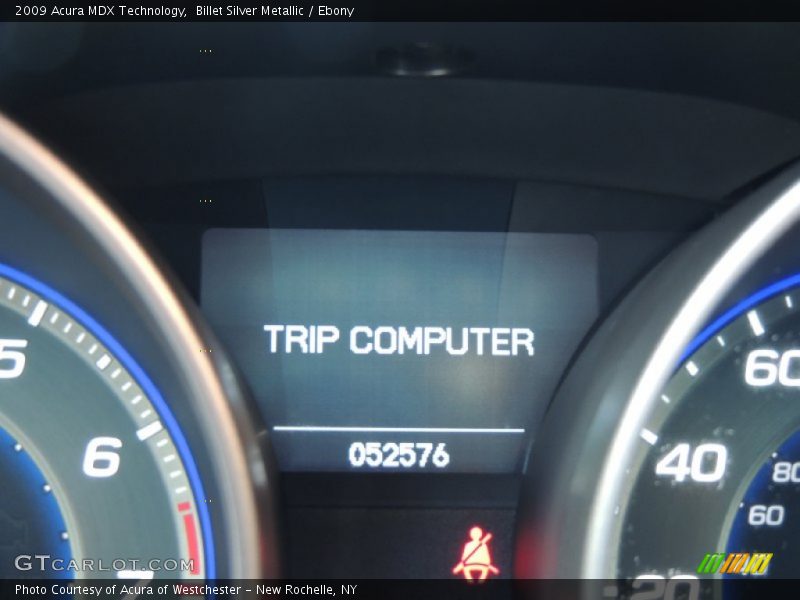 Billet Silver Metallic / Ebony 2009 Acura MDX Technology