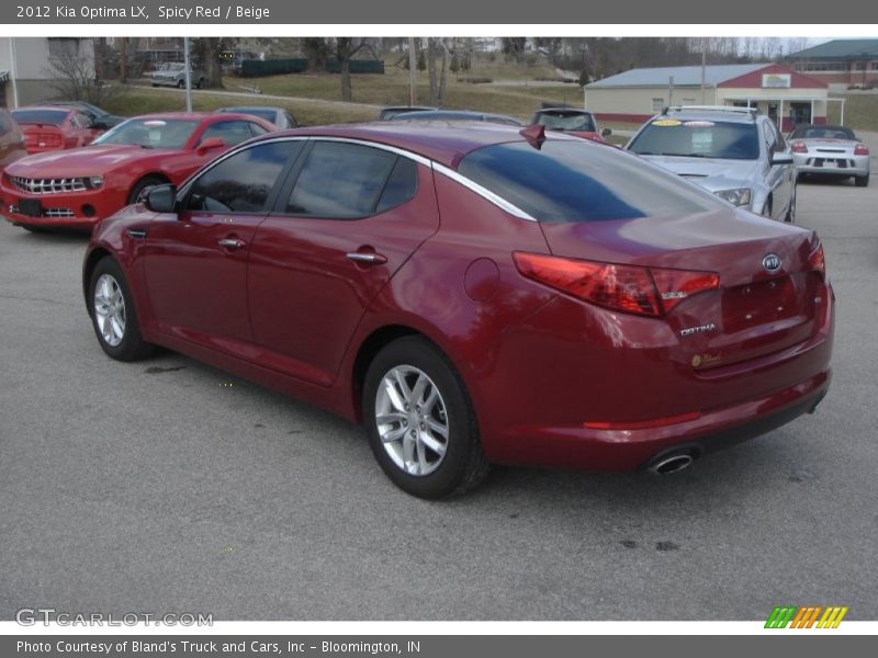 Spicy Red / Beige 2012 Kia Optima LX