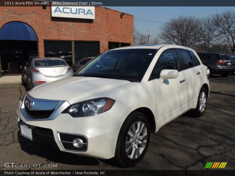 White Diamond Pearl / Ebony 2011 Acura RDX SH-AWD