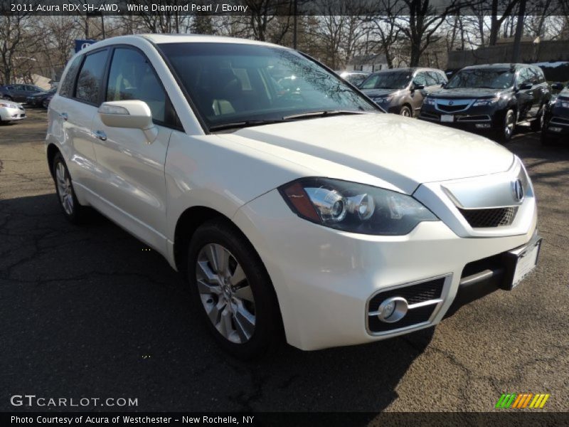 White Diamond Pearl / Ebony 2011 Acura RDX SH-AWD