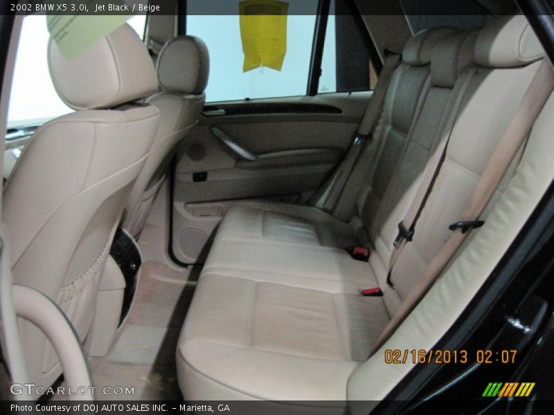 Jet Black / Beige 2002 BMW X5 3.0i