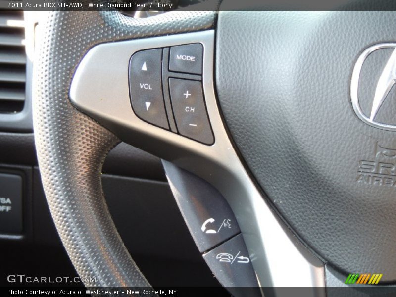 White Diamond Pearl / Ebony 2011 Acura RDX SH-AWD