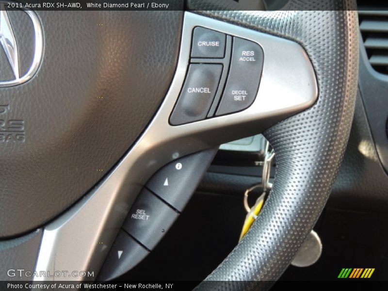 White Diamond Pearl / Ebony 2011 Acura RDX SH-AWD