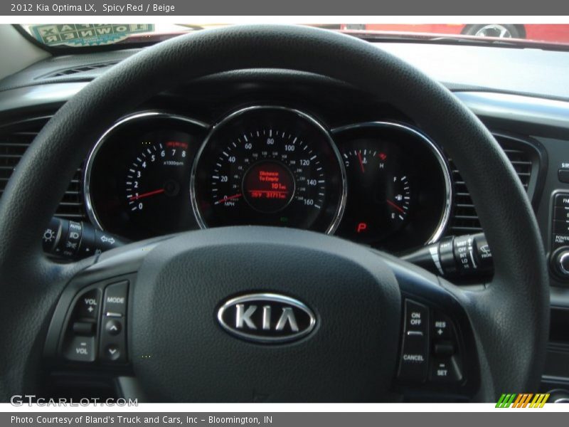 Spicy Red / Beige 2012 Kia Optima LX
