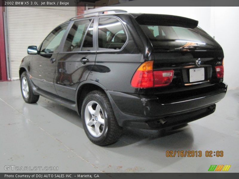 Jet Black / Beige 2002 BMW X5 3.0i